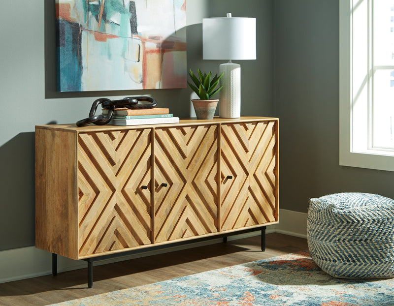 Cadewick Natural Accent Cabinet - A4000570