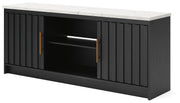 Cadmori Black/White 63" TV Stand - W2616-468