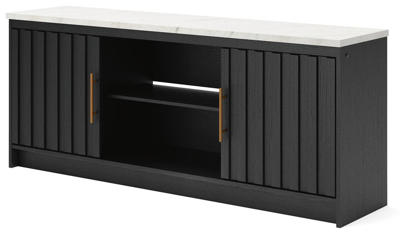 Cadmori Black/White 63" TV Stand - W2616-468