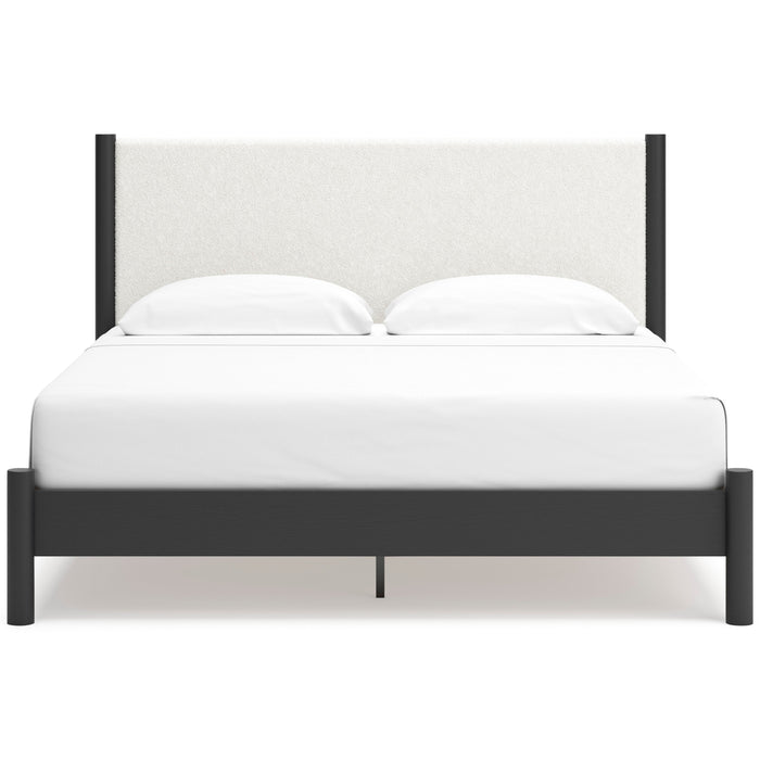 Cadmori Black/White Upholstered Panel Bedroom Set - Gate FurnitureBedroom Set