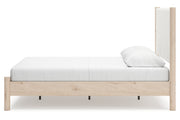 Cadmori Two - tone Queen Upholstered Platform Bed - Gate FurnitureQueen Bed