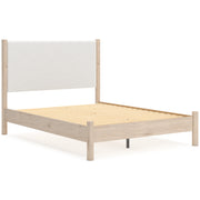 Cadmori Two-tone Upholstered Panel Bedroom Set from Ashley - Lara Furniture