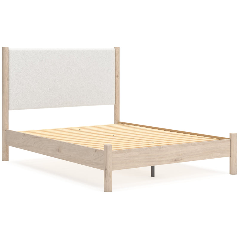 Cadmori Two-tone Upholstered Panel Bedroom Set from Ashley - Lara Furniture