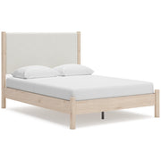 Cadmori Two-tone Upholstered Panel Bedroom Set from Ashley - Lara Furniture