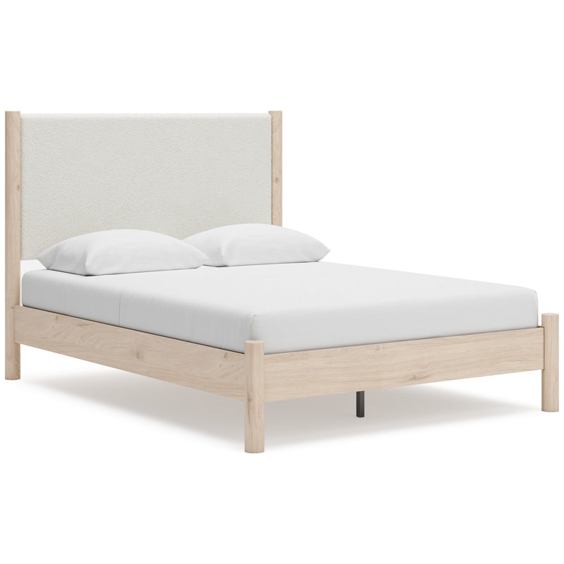 Cadmori Two-tone Upholstered Panel Bedroom Set from Ashley - Lara Furniture
