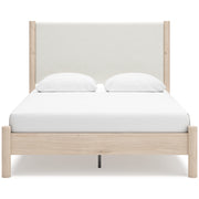 Cadmori Two-tone Upholstered Panel Bedroom Set from Ashley - Lara Furniture