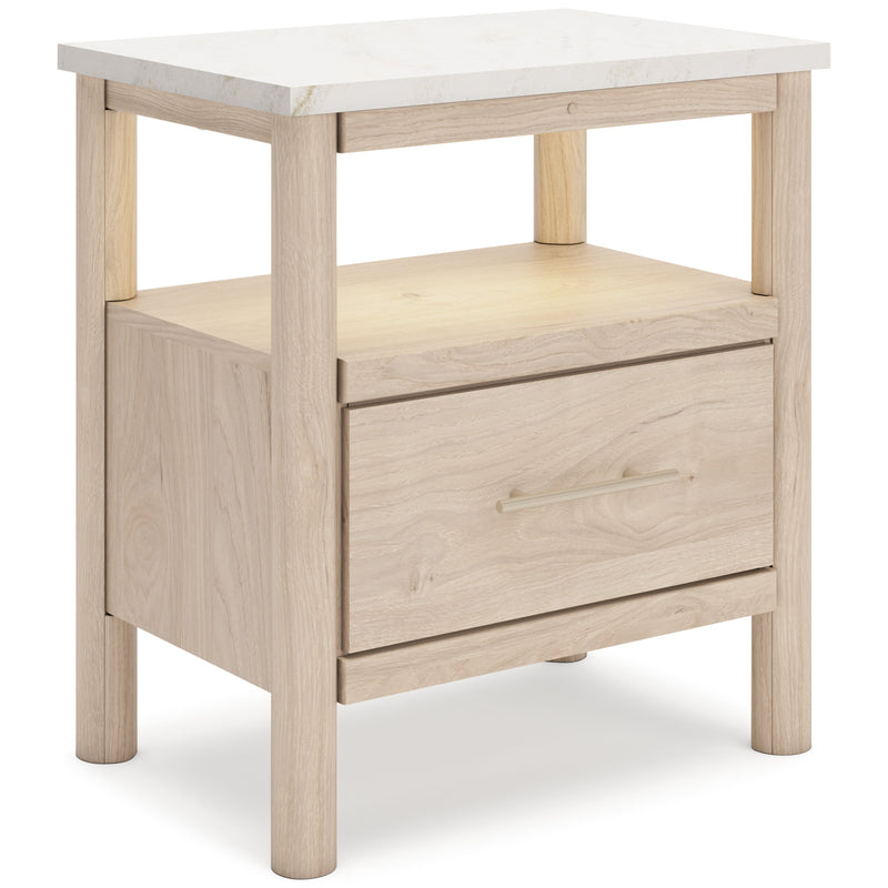 Cadmori Two-tone Upholstered Panel Bedroom Set from Ashley - Lara Furniture