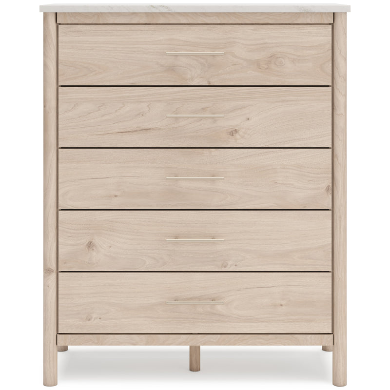 Cadmori Two-tone Upholstered Panel Bedroom Set from Ashley - Lara Furniture