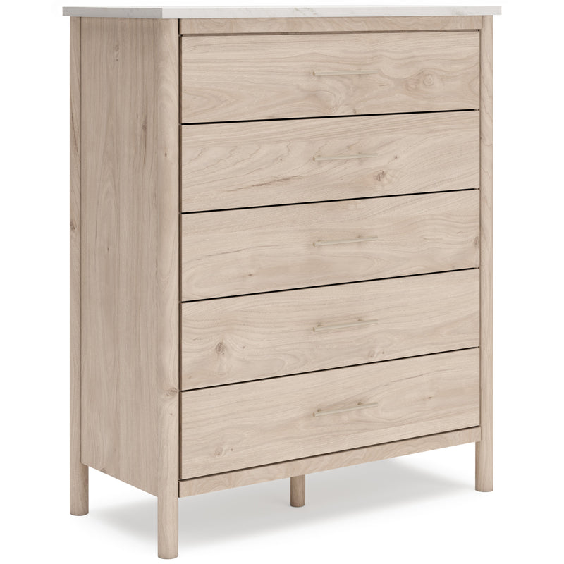 Cadmori Two-tone Upholstered Panel Bedroom Set from Ashley - Lara Furniture