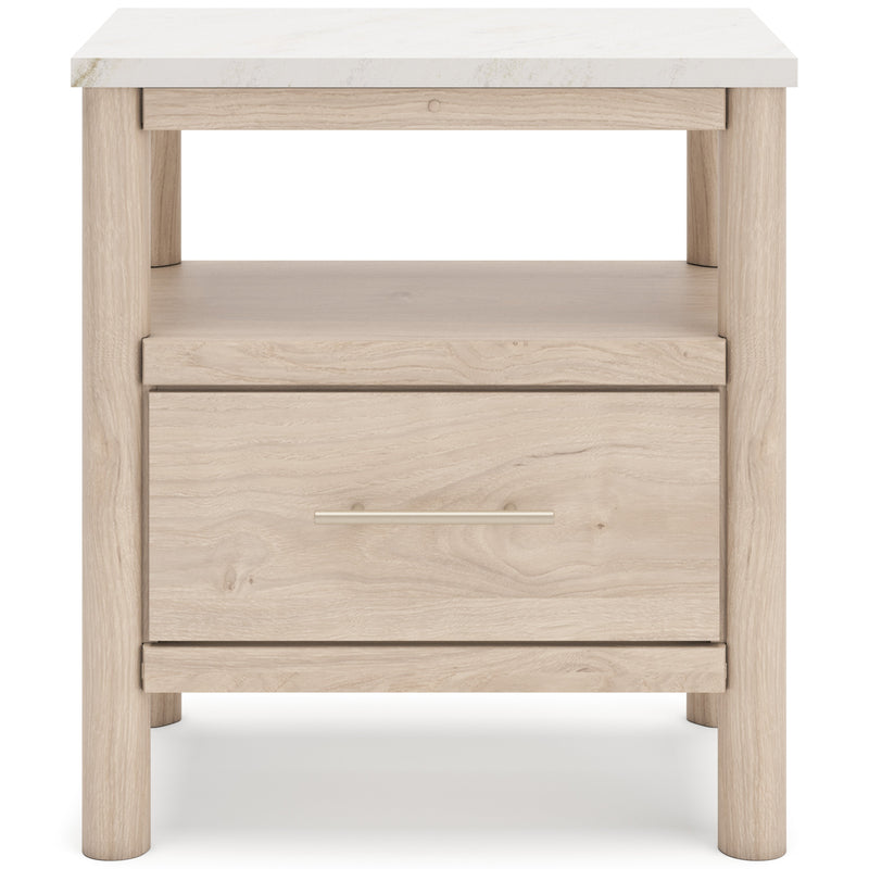 Cadmori Two-tone Upholstered Panel Bedroom Set from Ashley - Lara Furniture