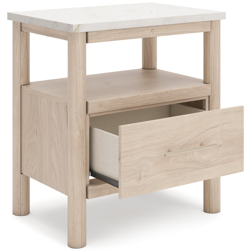 Cadmori Two-tone Upholstered Panel Bedroom Set from Ashley - Lara Furniture