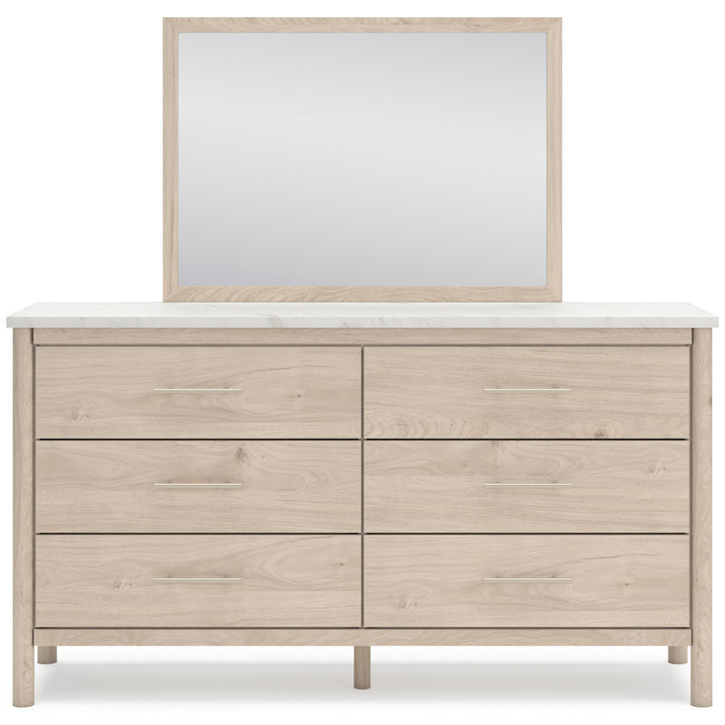 Cadmori Two-tone Upholstered Panel Bedroom Set from Ashley - Lara Furniture