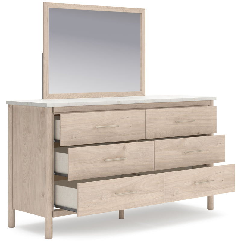 Cadmori Two-tone Upholstered Panel Bedroom Set from Ashley - Lara Furniture