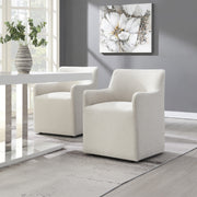 Cafell Arm Chair w/Swivel Casters - DN02806