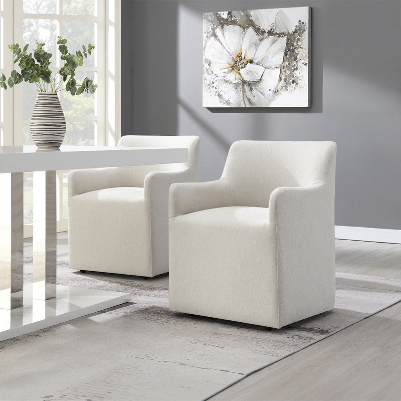 Cafell Arm Chair w/Swivel Casters - DN02806