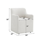Cafell Arm Chair w/Swivel Casters - DN02806