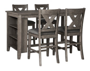 Caitbrook Gray 5 - Piece Counter Height Set - Lara FurnitureCounter Height Set