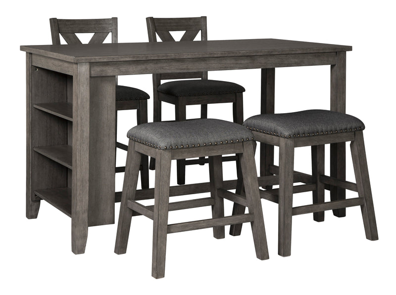 Caitbrook Gray 5 - Piece Counter Height Set - Lara FurnitureCounter Height Set