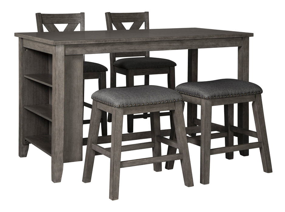 Caitbrook Gray 5 - Piece Counter Height Set - Gate FurnitureCounter Height Set