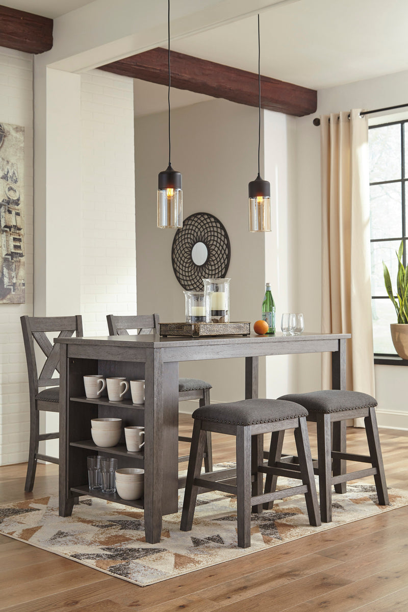 Caitbrook Gray 5 - Piece Counter Height Set - Lara FurnitureCounter Height Set