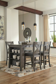 Caitbrook Gray 5 - Piece Counter Height Set - Lara FurnitureCounter Height Set