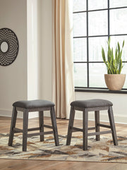 Caitbrook Gray 5 - Piece Counter Height Set w/ Stools - Lara FurnitureCounter Height Set