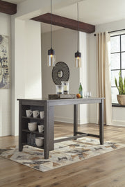 Caitbrook Gray 5 - Piece Counter Height Set w/ Stools - Lara FurnitureCounter Height Set