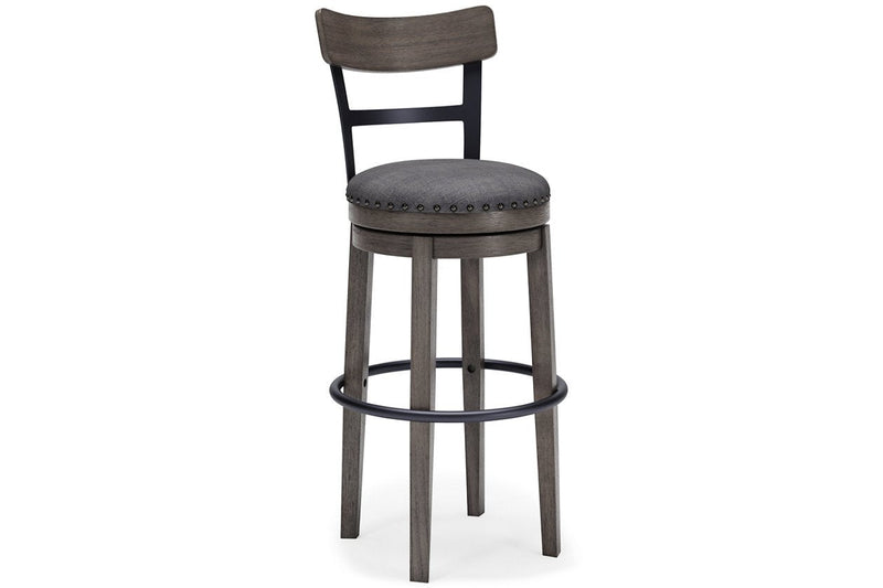 Caitbrook Gray Bar Height Bar Stool - Lara FurnitureBarstool