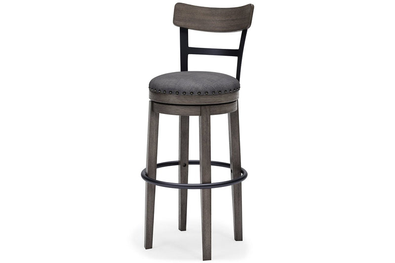 Caitbrook Gray Bar Height Bar Stool - Lara FurnitureBarstool