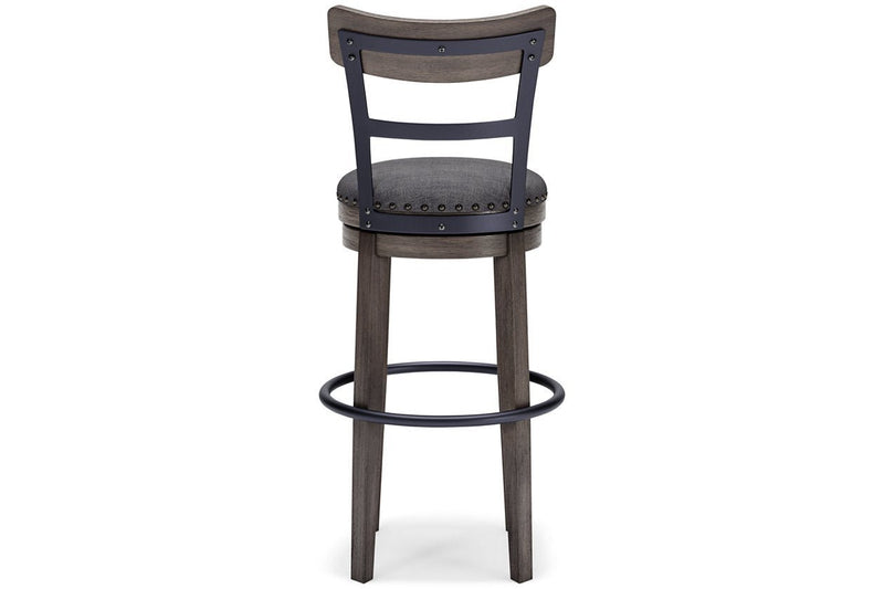 Caitbrook Gray Bar Height Bar Stool - Lara FurnitureBarstool