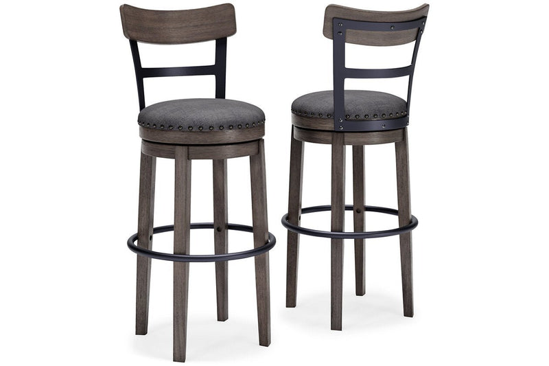 Caitbrook Gray Bar Height Bar Stool - Lara FurnitureBarstool