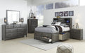 Caitbrook Gray Bookcase Storage Youth Bedroom Set - Gate FurnitureYouth Bedroom Set
