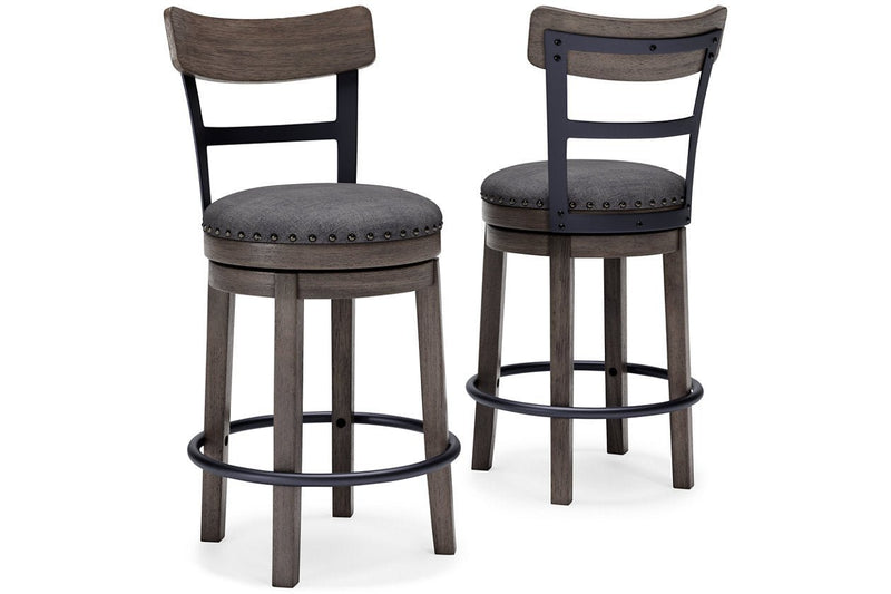 Caitbrook Gray Counter Height Bar Stool - Lara FurnitureBarstool