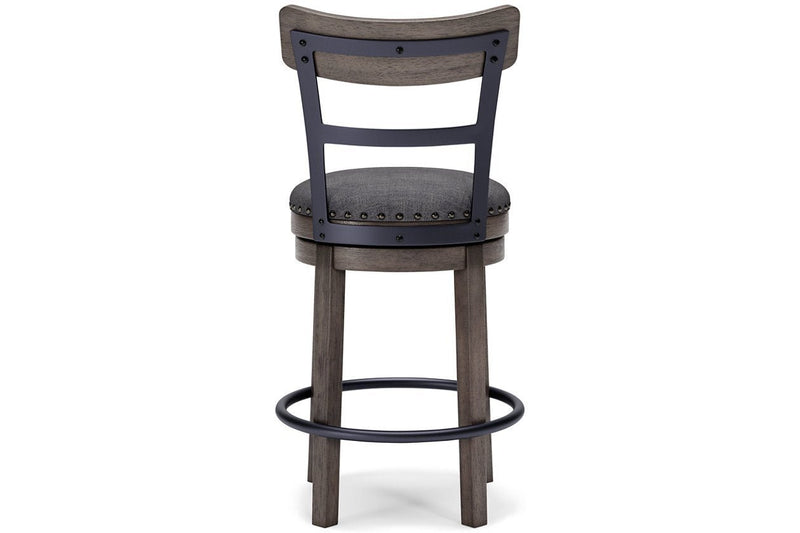 Caitbrook Gray Counter Height Bar Stool - Lara FurnitureBarstool