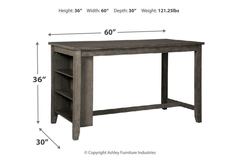 Caitbrook Gray Counter Height Dining Table - Lara FurnitureCounter Height Table