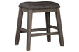 Caitbrook Gray Counter Height Upholstered Bar Stool (Set of 2) - Gate FurnitureBarstool