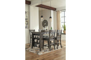 Caitbrook Gray Counter Height Upholstered Bar Stool (Set of 2) - Lara FurnitureBarstool