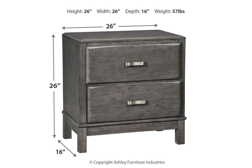 Caitbrook Gray Nightstand - Gate FurnitureNightstand