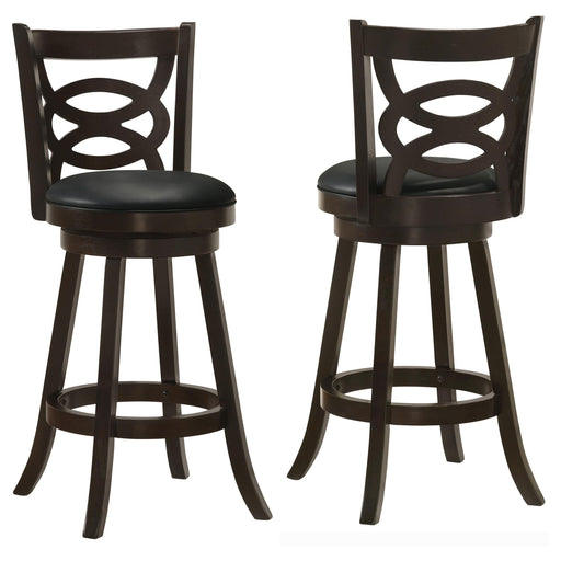 Calecita Wood Swivel Bar Chair Cappuccino (Set of 2) - 101930