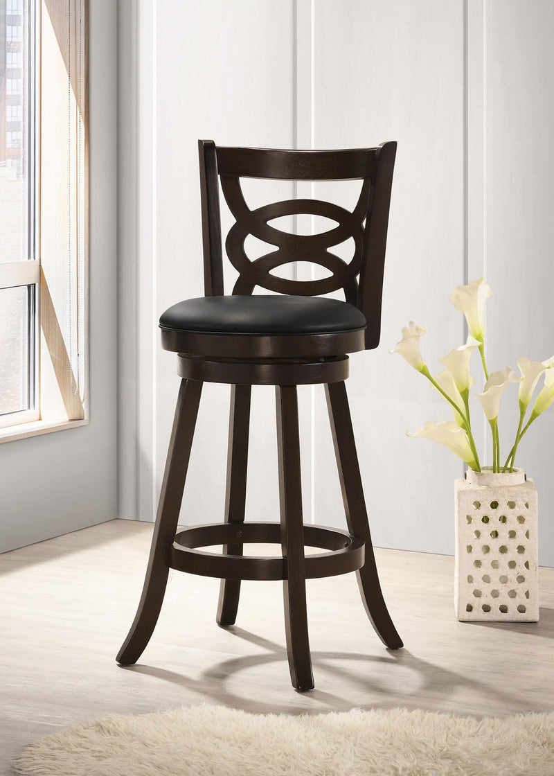 Calecita Wood Swivel Bar Chair Cappuccino (Set of 2) - 101930