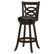 Calecita Wood Swivel Bar Chair Cappuccino (Set of 2) - 101930