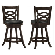 Calecita Wood Swivel Counter Stool Cappuccino (Set of 2) - 101929