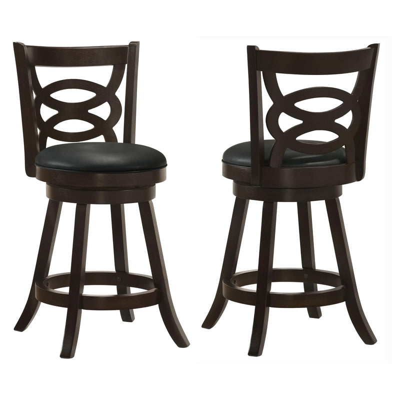 Calecita Wood Swivel Counter Stool Cappuccino (Set of 2) - 101929