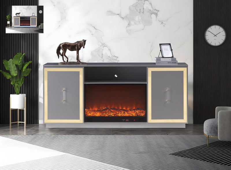Cali Silver Tv Stand - CALI-SLVR-TVS