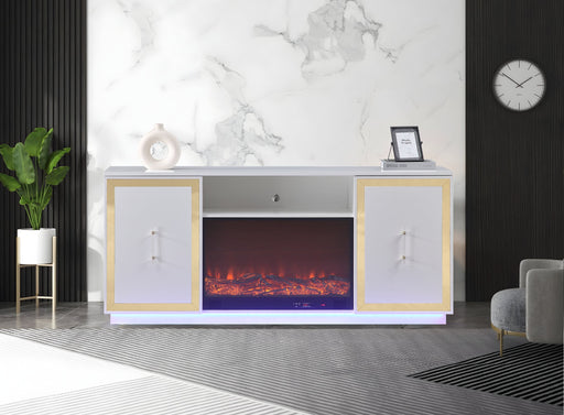 Cali White Tv Stand - CALI-WH-TVS