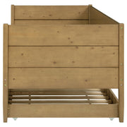 Calinda Wood Twin Daybed With Trundle Natural - 300685