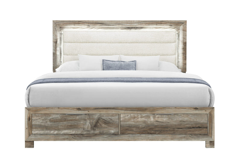 Callie Brown Full Bed With Storage - CALLIE-BROWN-FB