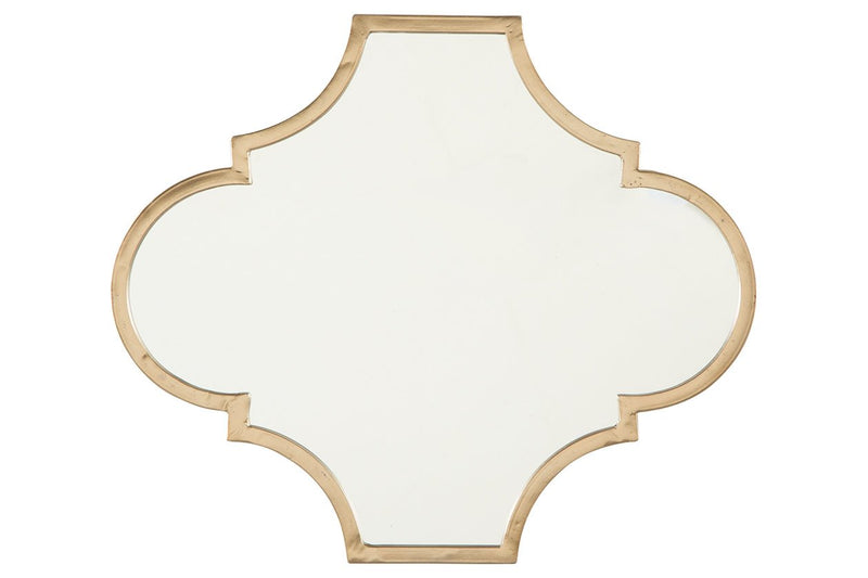 Callie Gold Finish Accent Mirror - A8010155 - Lara Furniture