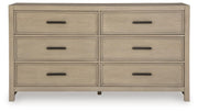 Calmoro California King Bookcase Bed with Dresser and Nightstand in Gray - PKG021402