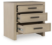 Calmoro King Bookcase Bed with Dresser and Nightstand in Gray - PKG021331